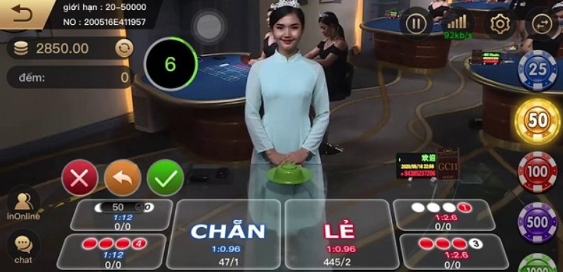 Giao diện chơi tại Casino của nhà cái JBO
